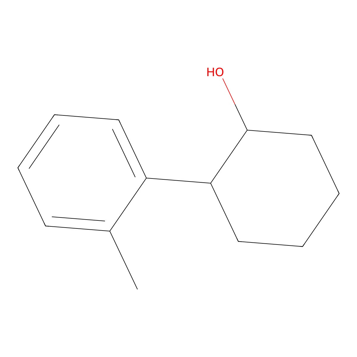 2-(o-Tolyl)cyclohexanol molecular structure, CAS 523-25-1