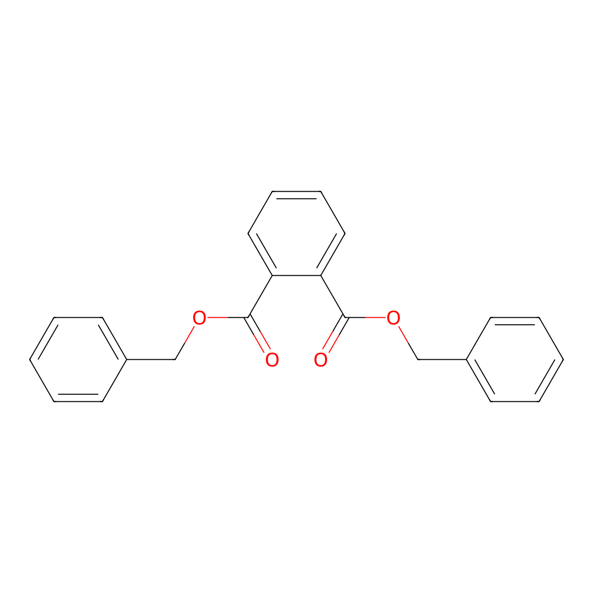 Dibenzyl phthalate molecular structure, CAS 523-31-9