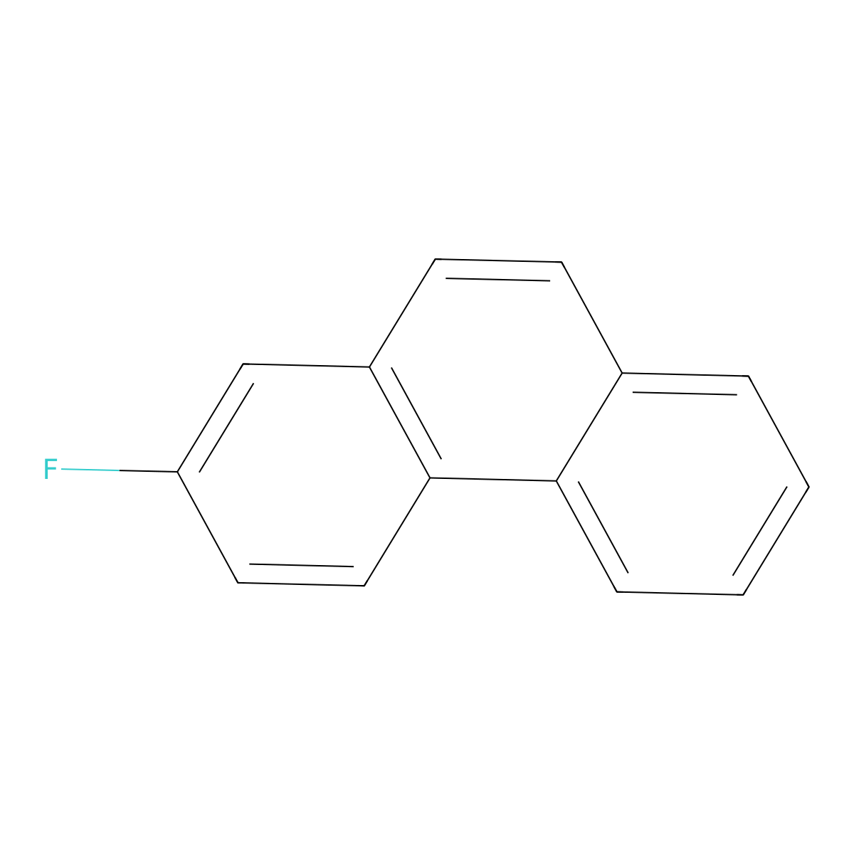 2-Fluorophenanthrene molecular structure, CAS 523-41-1