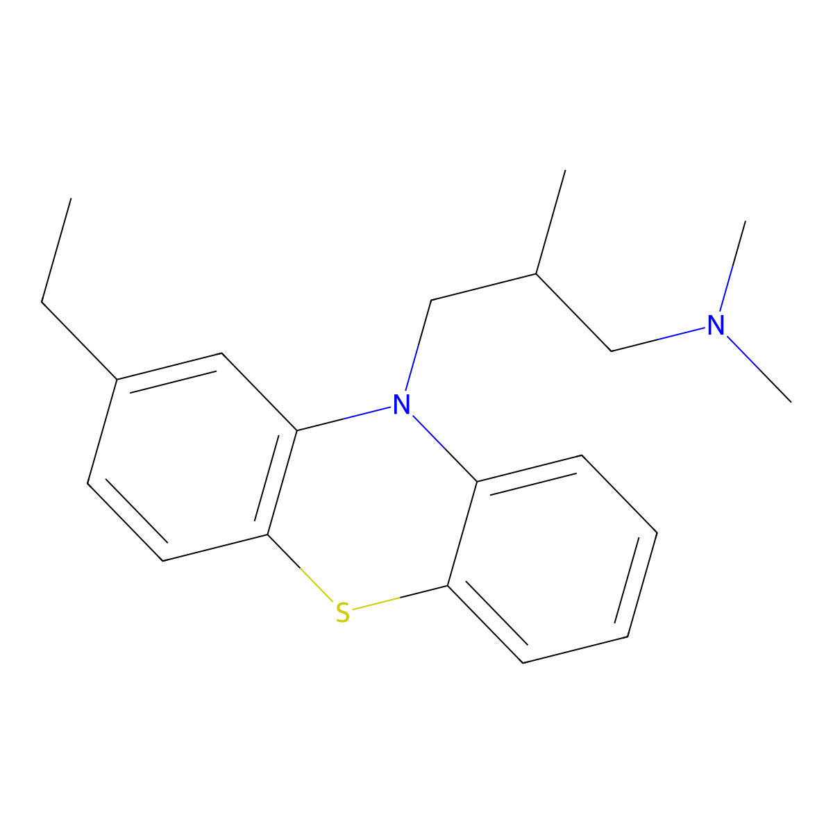 Etymemazine molecular structure, CAS 523-54-6
