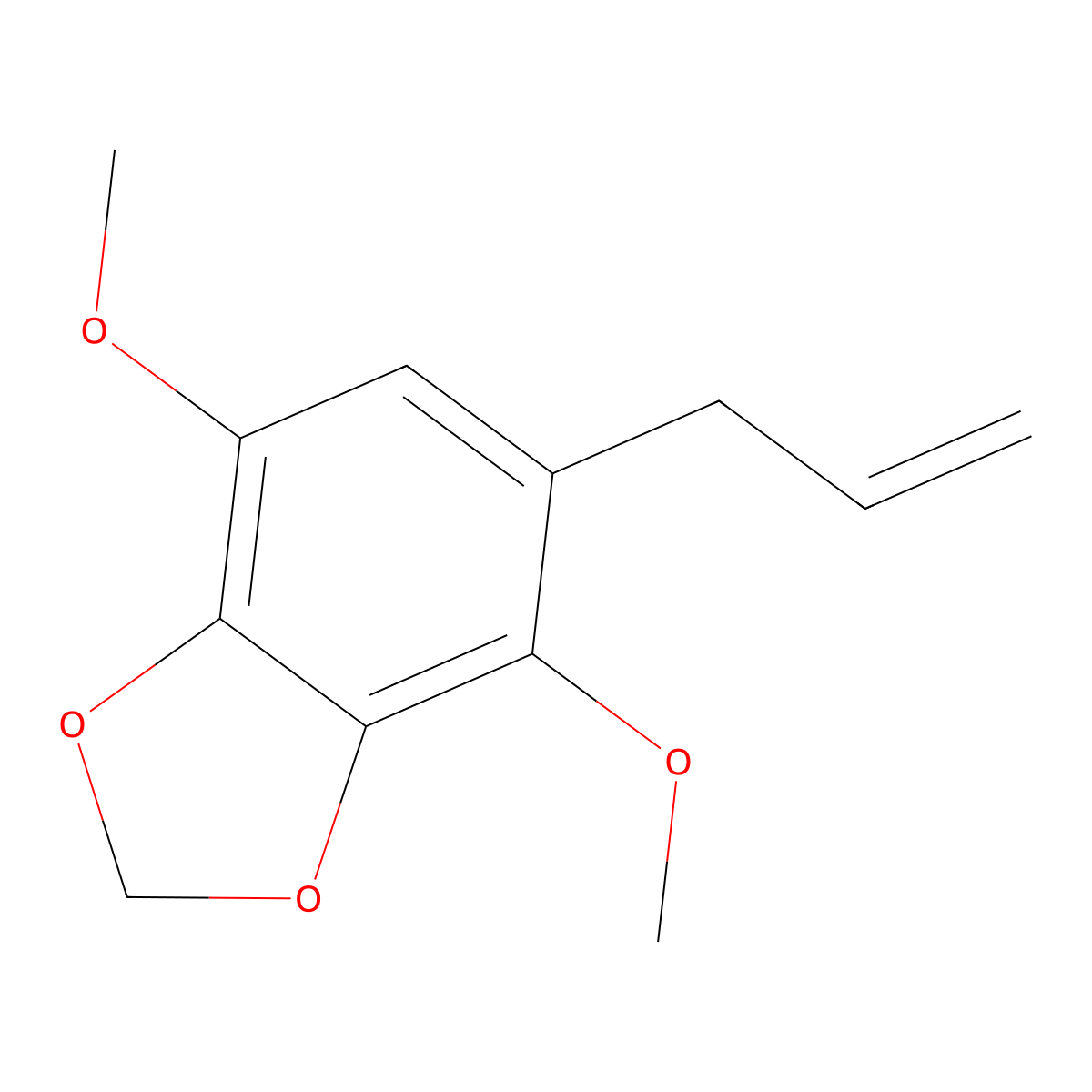 Apiole molecular structure, CAS 523-80-8