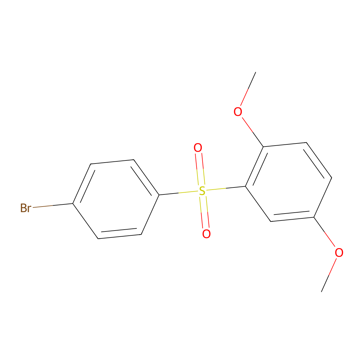 2-(4-Bromobenzene-1-sulfonyl)-1,4-dimethoxybenzene molecular structure, CAS 5230-18-2