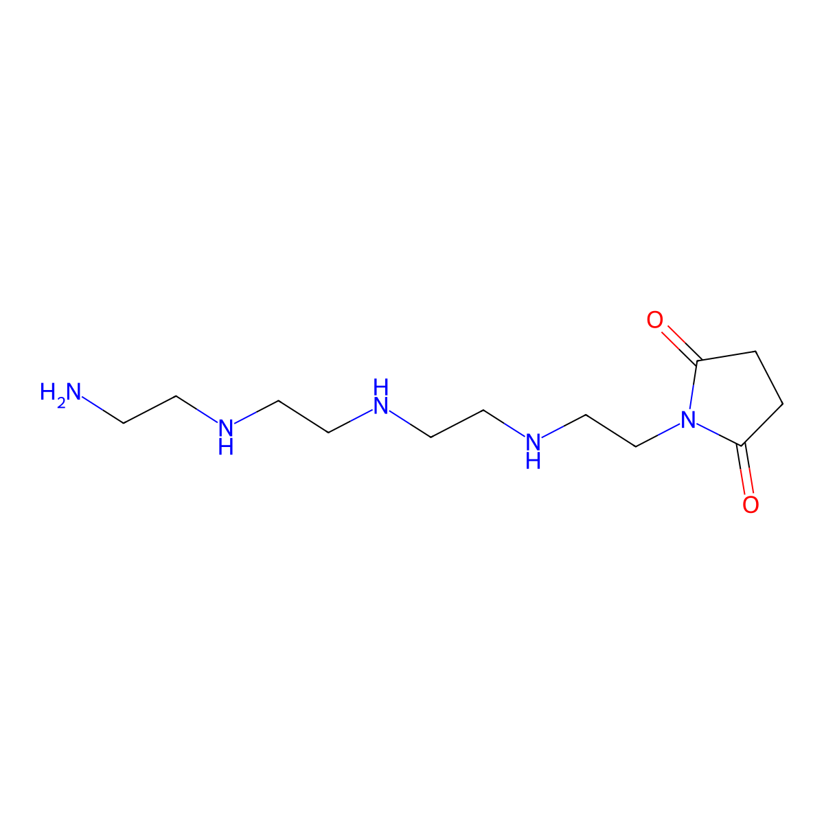 1-(2-{[2-({2-[(2-Aminoethyl)amino]ethyl}amino)ethyl]amino}ethyl)pyrrolidine-2,5-dione molecular structure, CAS 52300-97-7