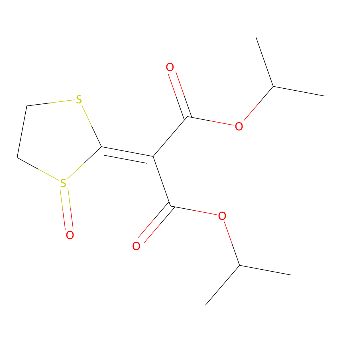 Isoprothiolane sulfoxide molecular structure, CAS 52303-69-2