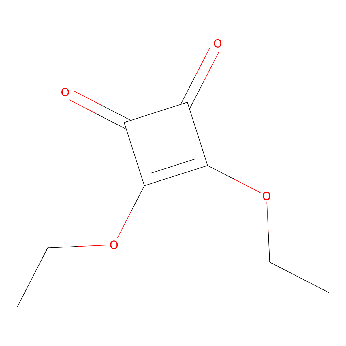 Diethyl squarate molecular structure, CAS 5231-87-8