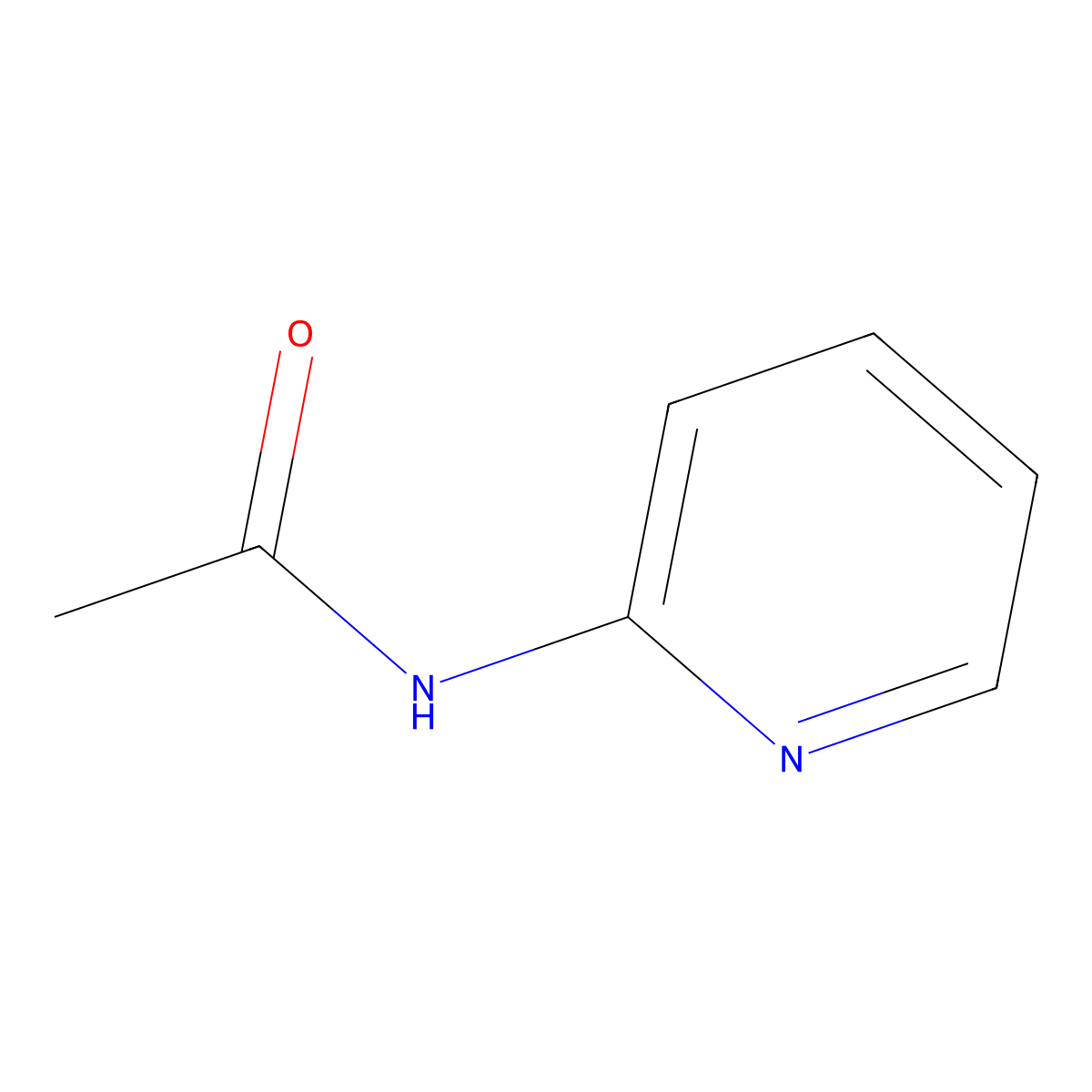 2-Acetamidopyridine molecular structure, CAS 5231-96-9