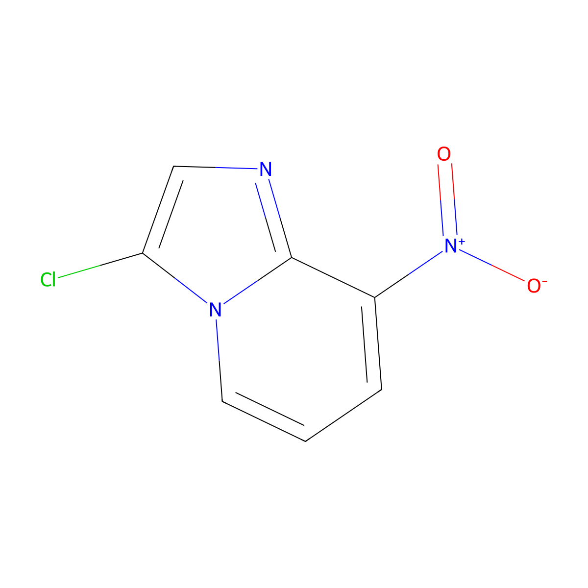 3-Chloro-8-nitroimidazo(1,2-a)pyridine molecular structure, CAS 52310-45-9
