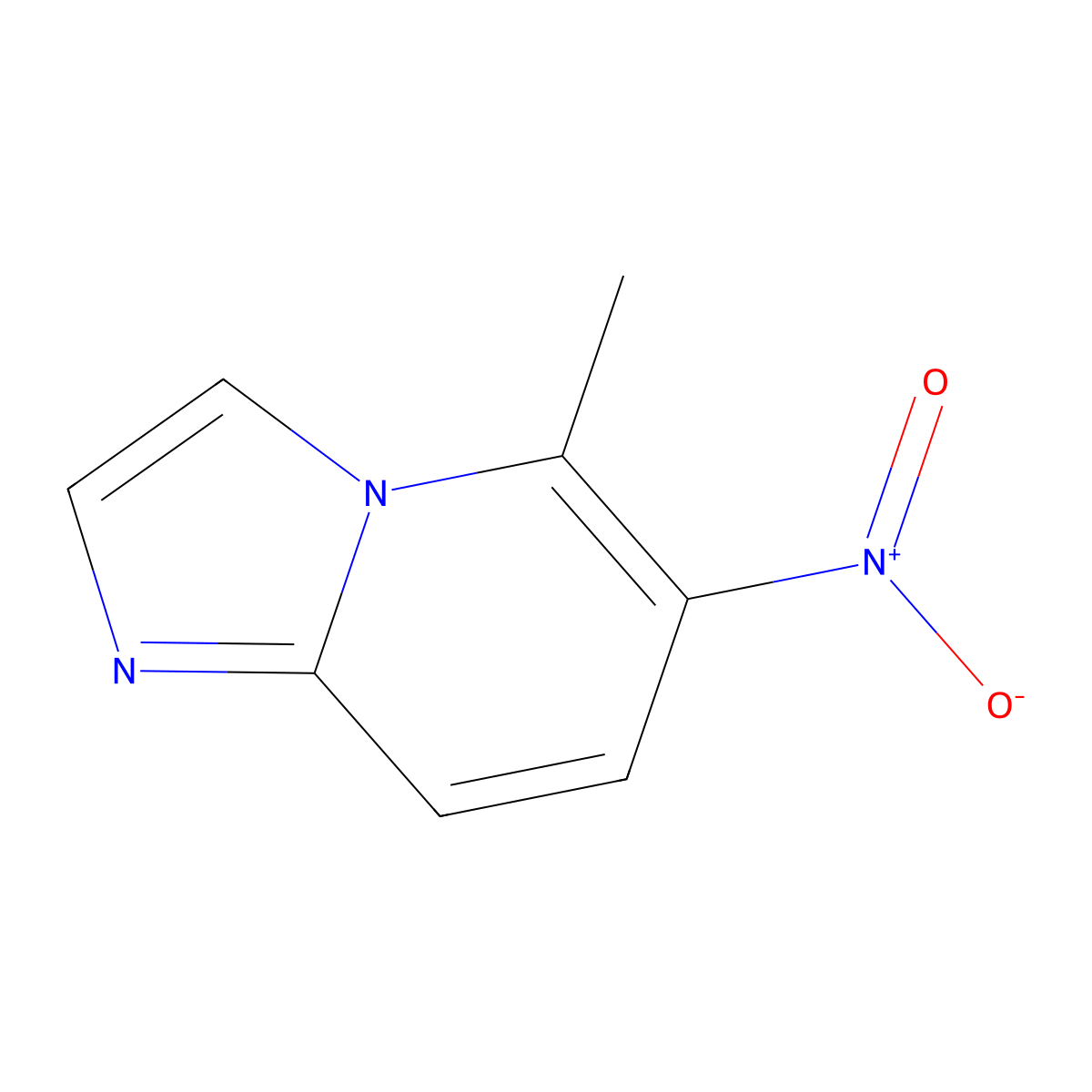 5-Methyl-6-nitroimidazo[1,2-a]pyridine molecular structure, CAS 52310-50-6