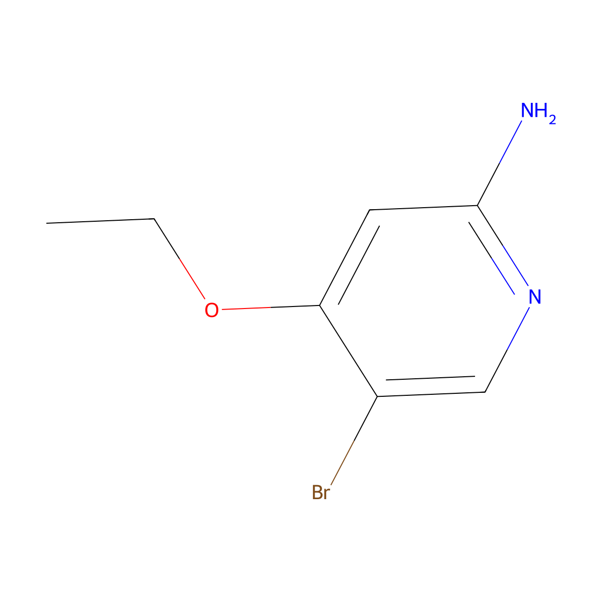 5-Bromo-4-ethoxypyridin-2-amine molecular structure, CAS 52311-21-4