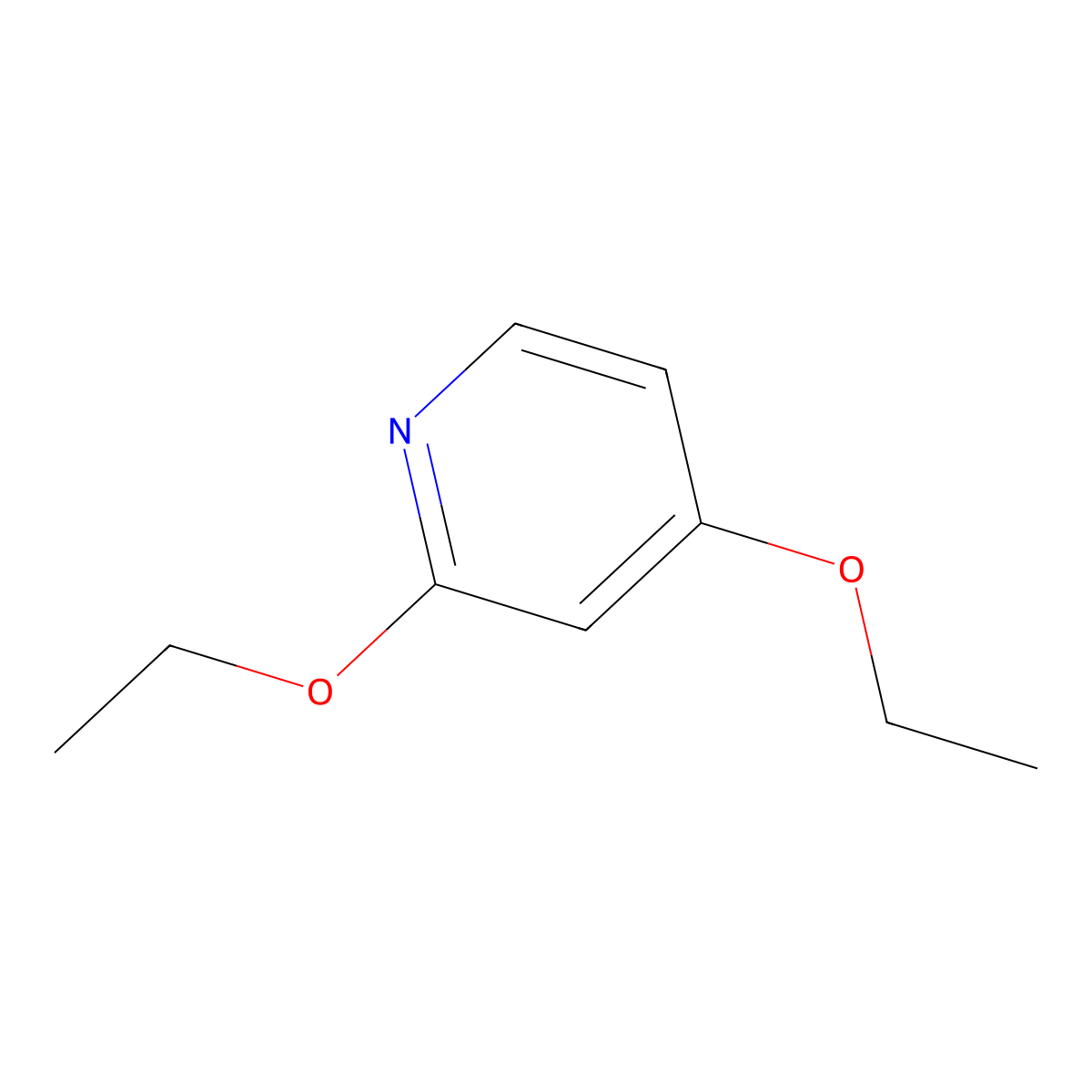 2,4-Diethoxypyridine molecular structure, CAS 52311-30-5