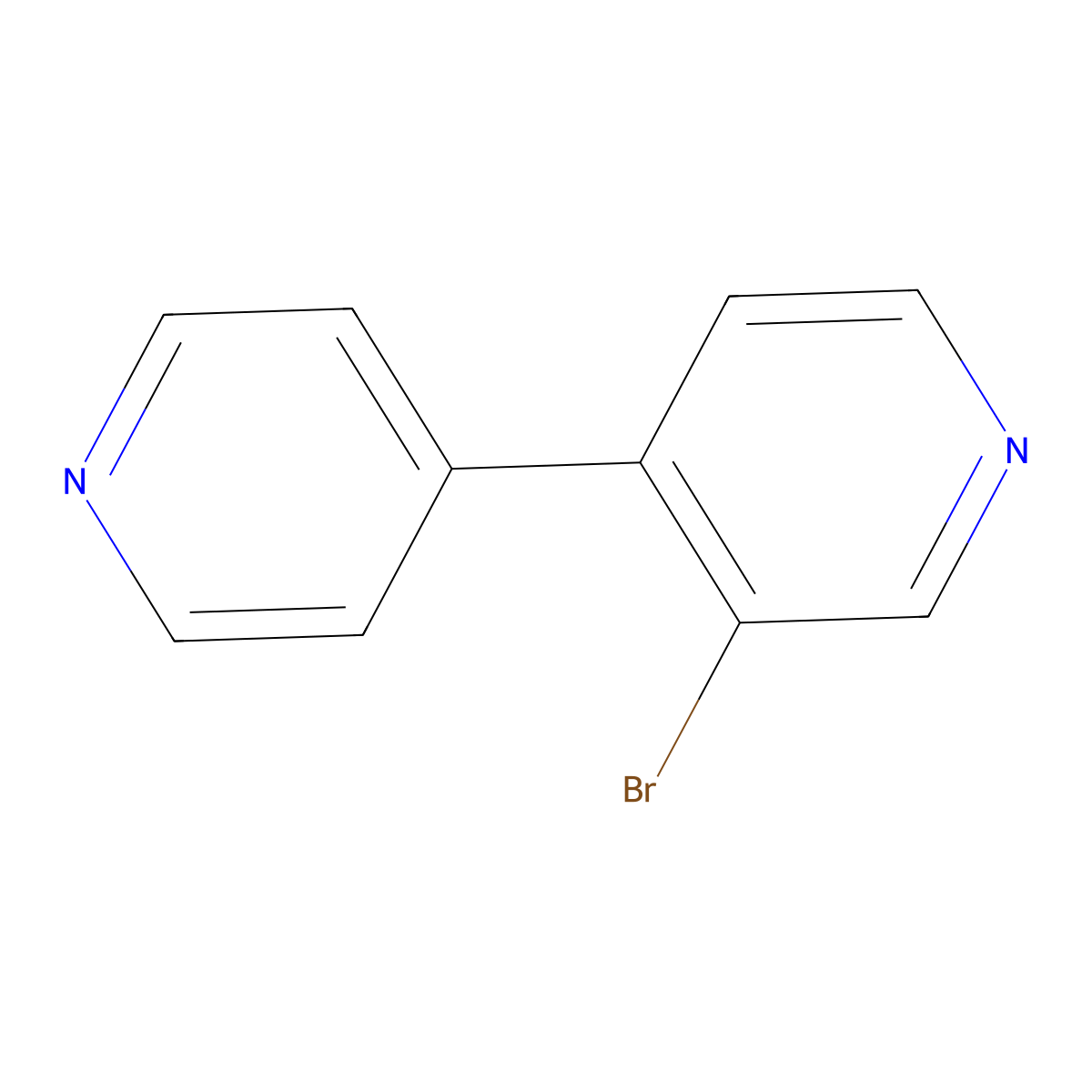 3-Bromo-4,4'-bipyridine molecular structure, CAS 52311-41-8