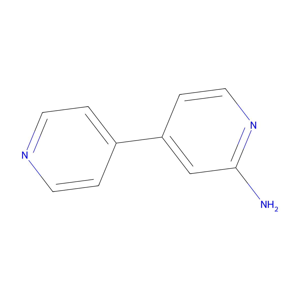 [4,4'-Bipyridin]-2-amine molecular structure, CAS 52311-42-9