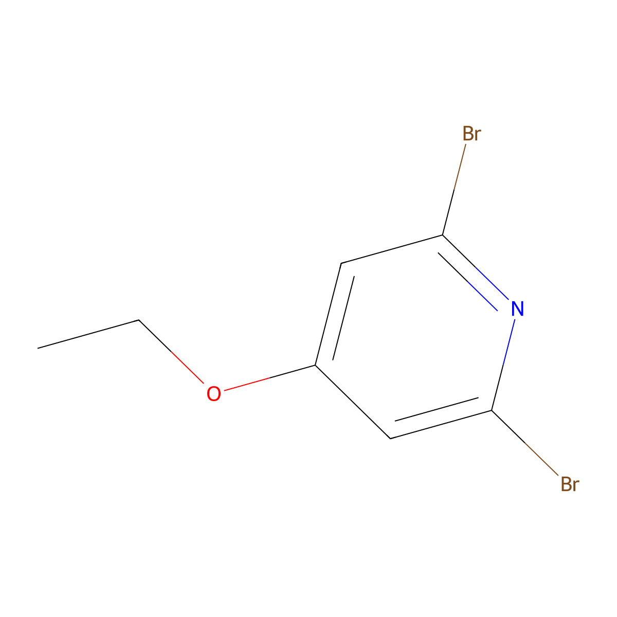 2,6-Dibromo-4-ethoxypyridine molecular structure, CAS 52311-44-1
