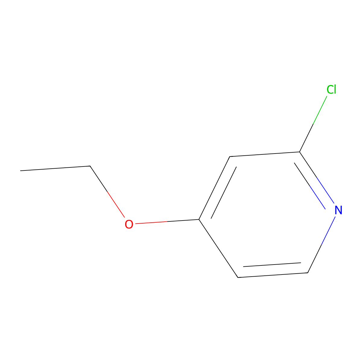 2-Chloro-4-ethoxypyridine molecular structure, CAS 52311-50-9