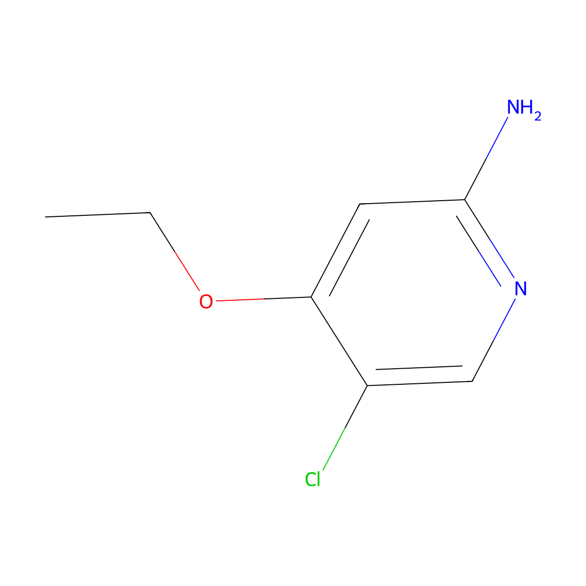 2-Amino-5-chloro-4-ethoxypyridine molecular structure, CAS 52311-56-5