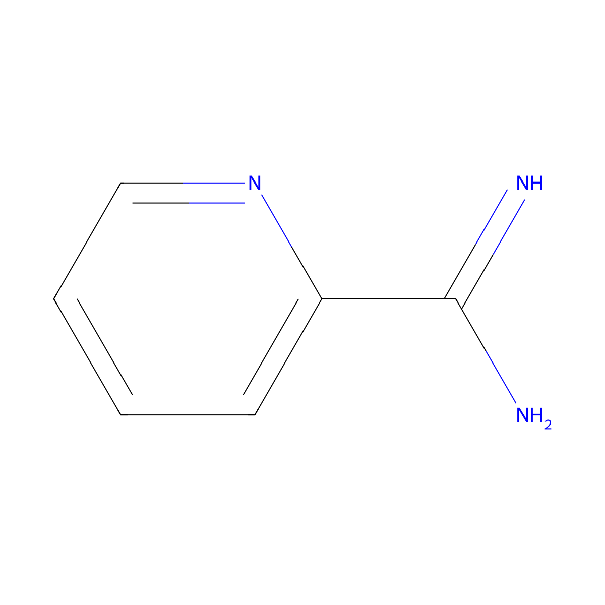Picolinimidamide molecular structure, CAS 52313-50-5