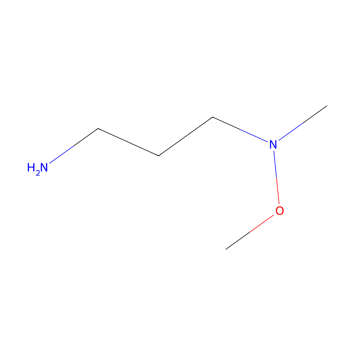 (3-Aminopropyl)(methoxy)methylamine molecular structure, CAS 52319-87-6