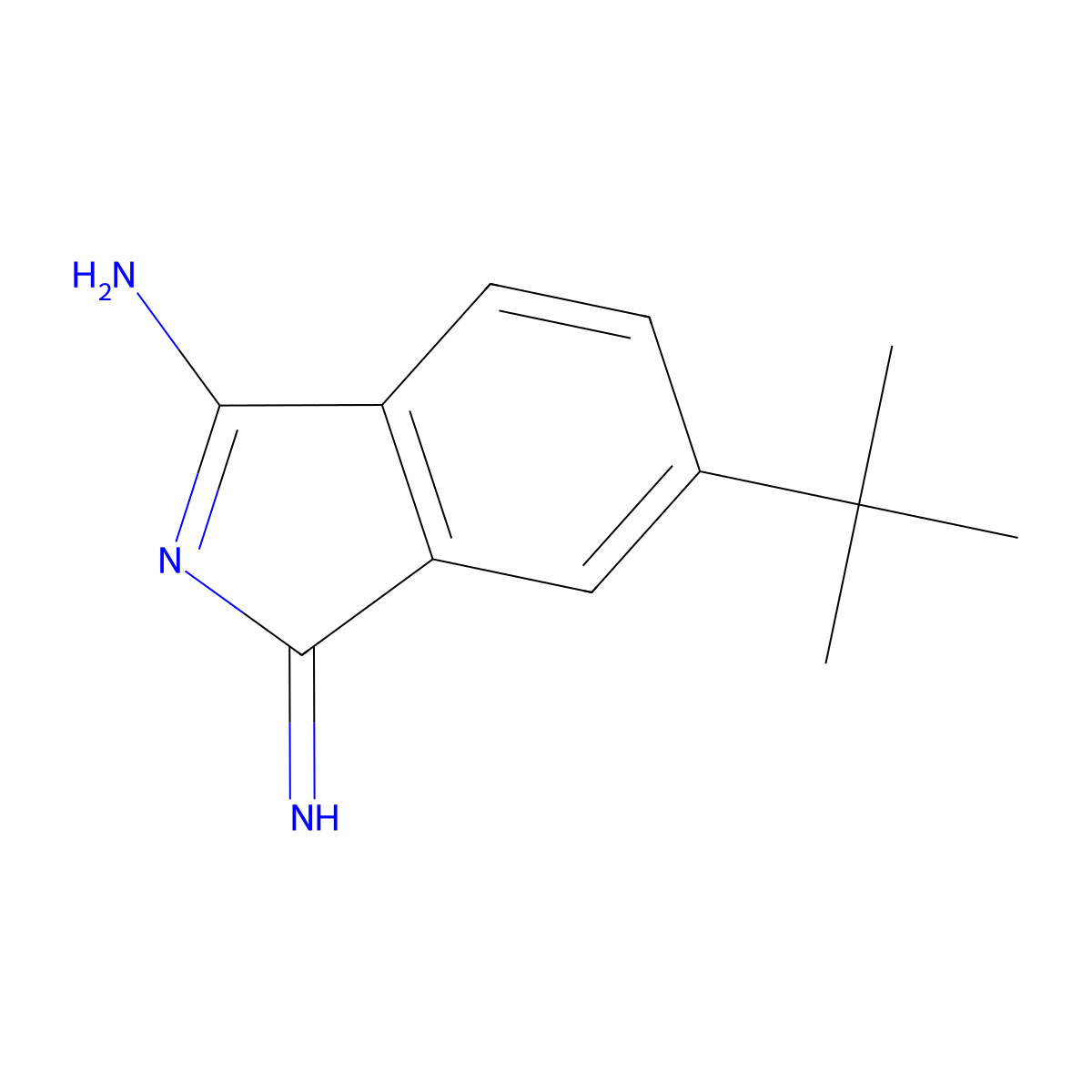 5-tert-Butyl-1,3-diiminoisoindoline molecular structure, CAS 52319-97-8