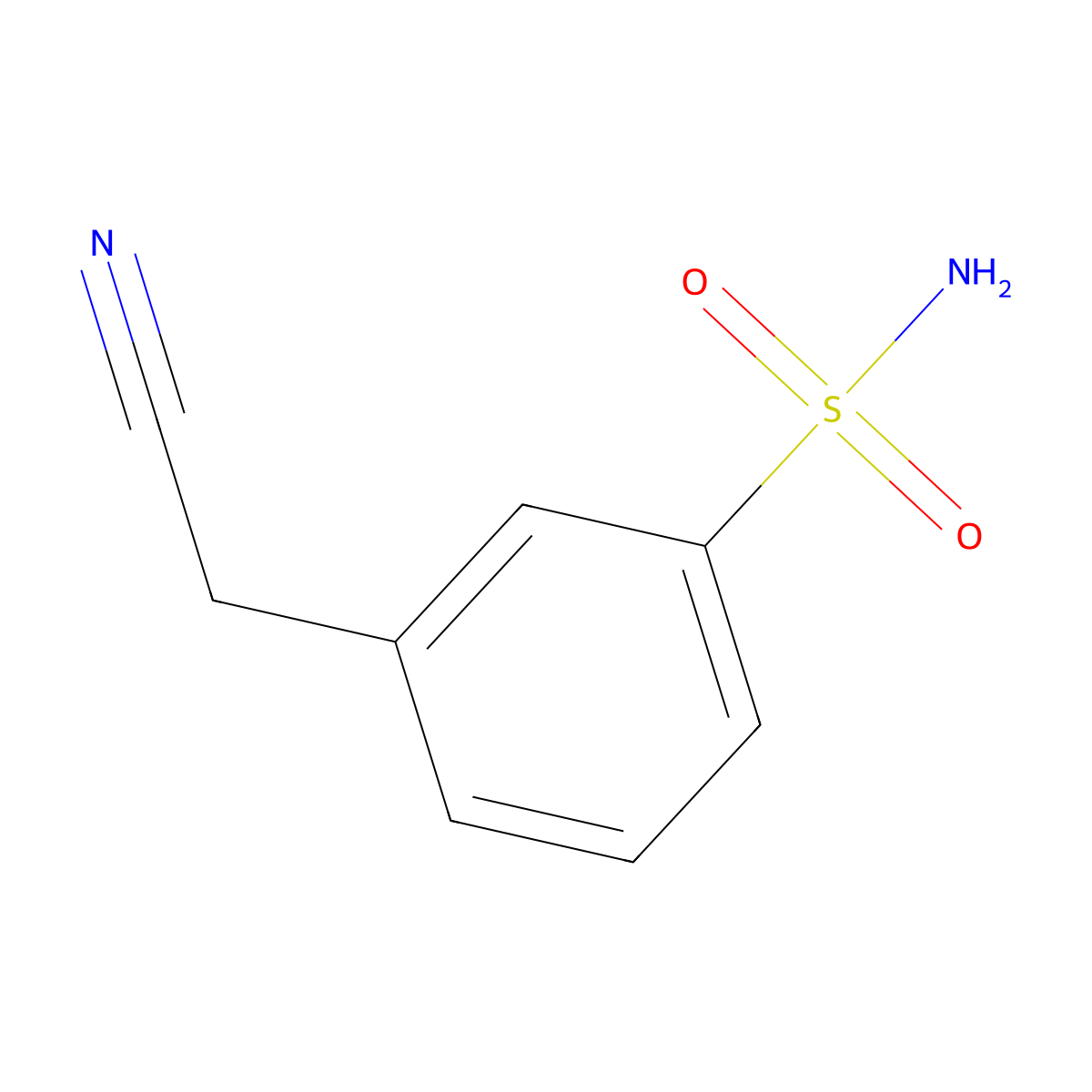 3-(Cyanomethyl)benzene-1-sulfonamide molecular structure, CAS 52320-62-4
