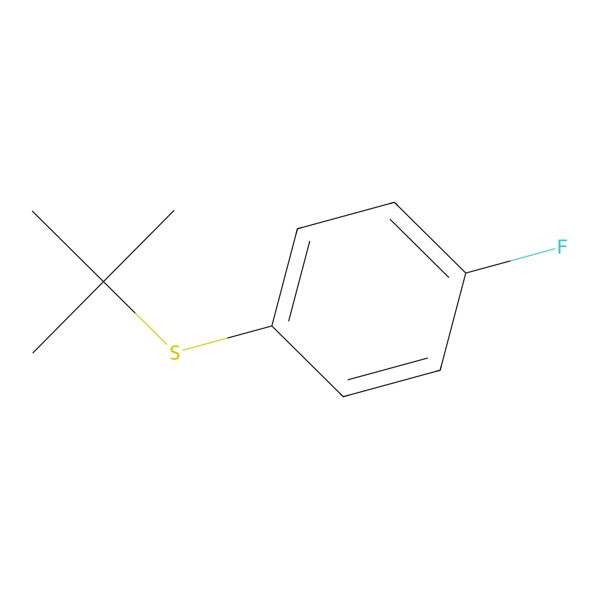 1-(tert-Butylsulfanyl)-4-fluorobenzene molecular structure, CAS 52323-92-9