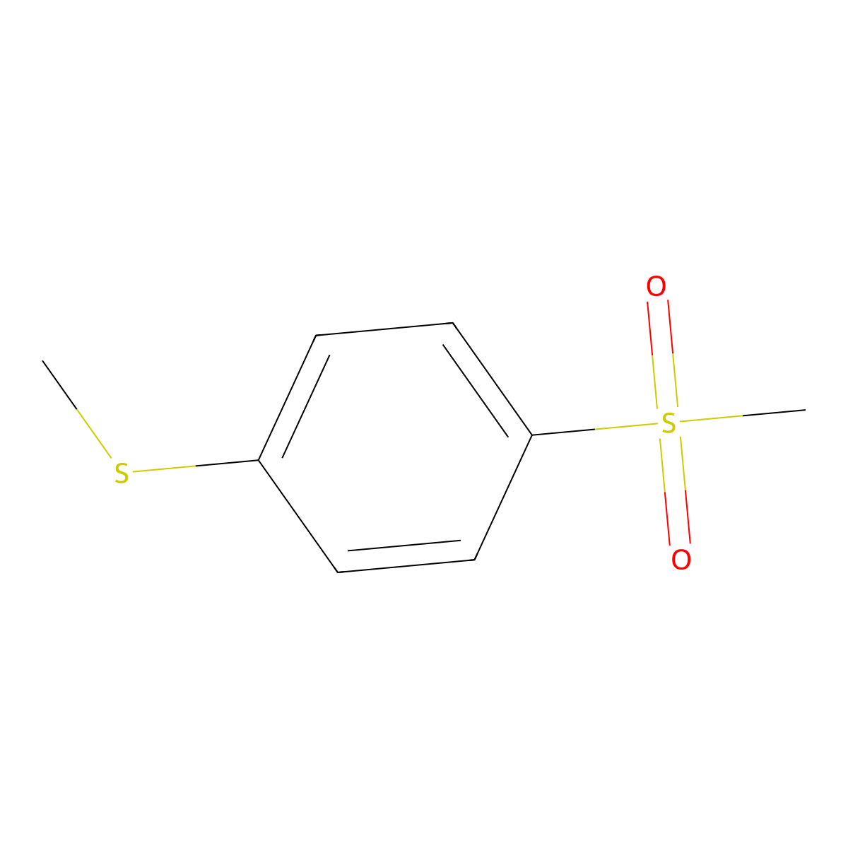 1-Methanesulfonyl-4-methylsulfanyl-benzene molecular structure, CAS 52323-93-0