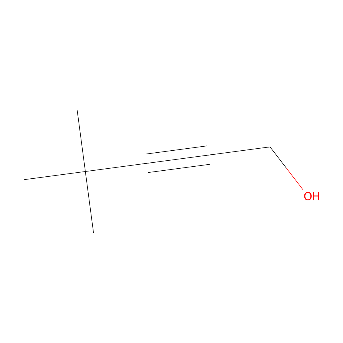 4,4-Dimethylpent-2-yn-1-ol molecular structure, CAS 52323-98-5
