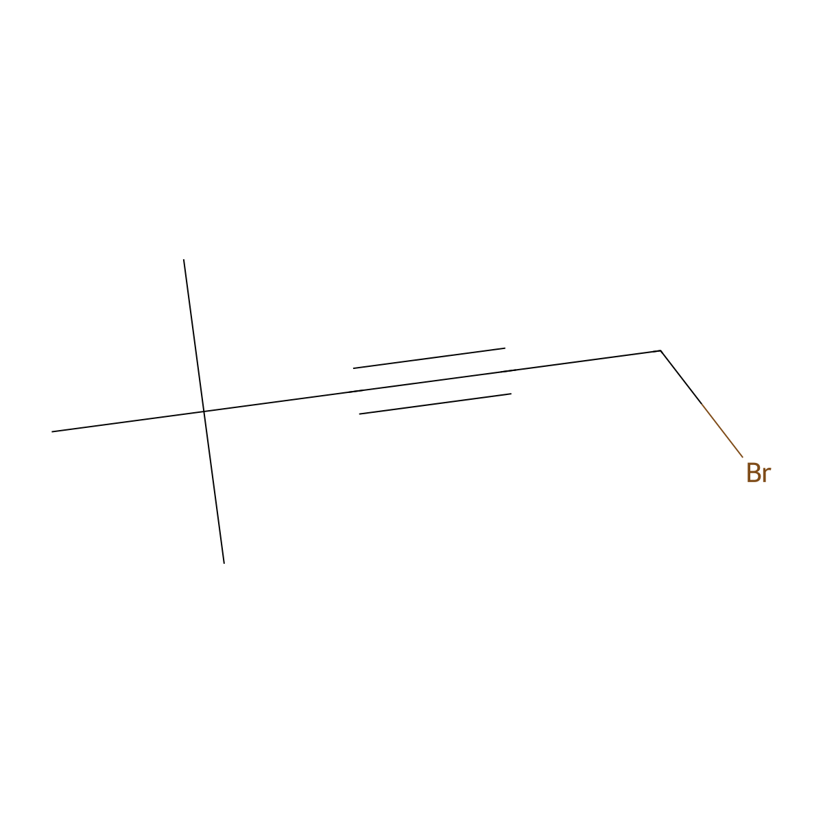 1-Bromo-4,4-dimethylpent-2-yne molecular structure, CAS 52323-99-6