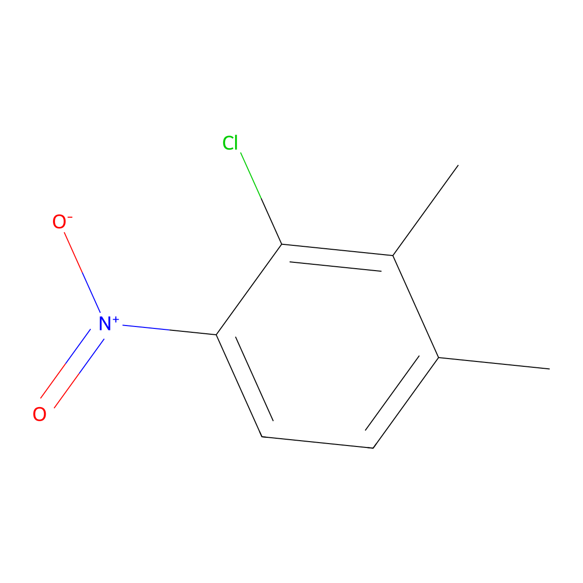 2-Chloro-3,4-dimethyl-1-nitrobenzene molecular structure, CAS 52328-28-6