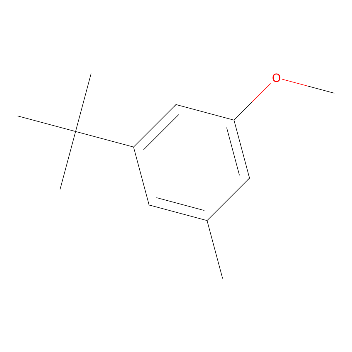3-tert-Butyl-5-methylanisole molecular structure, CAS 52328-49-1