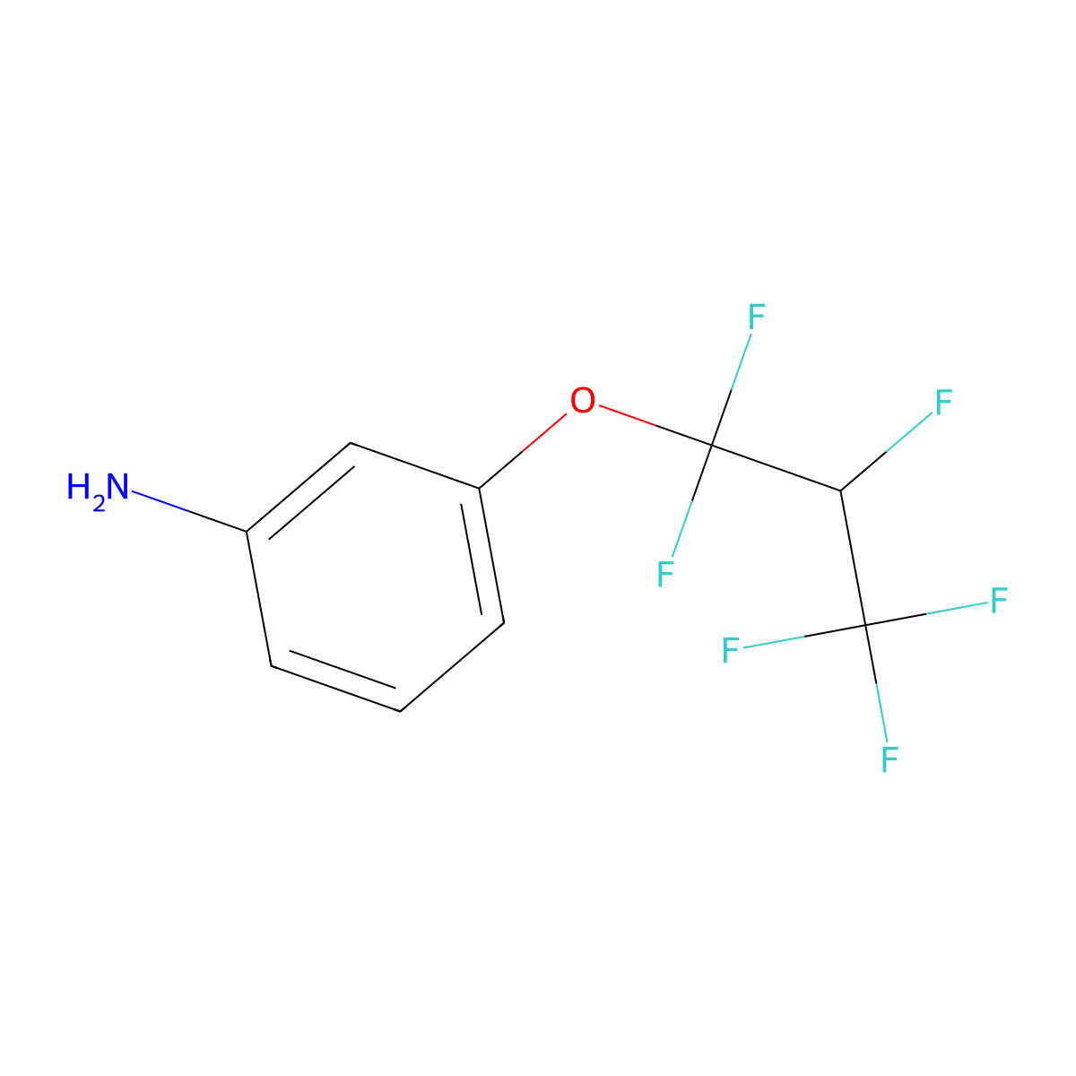 3-(1,1,2,3,3,3-Hexafluoropropoxy)aniline molecular structure, CAS 52328-80-0
