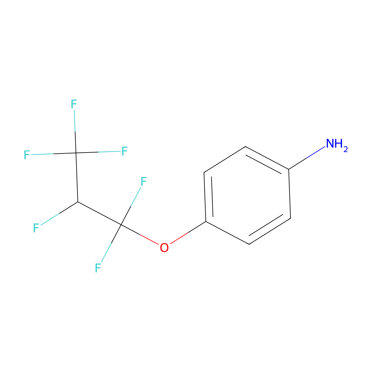 4-(1,1,2,3,3,3-Hexafluoropropoxy)aniline molecular structure, CAS 52328-81-1