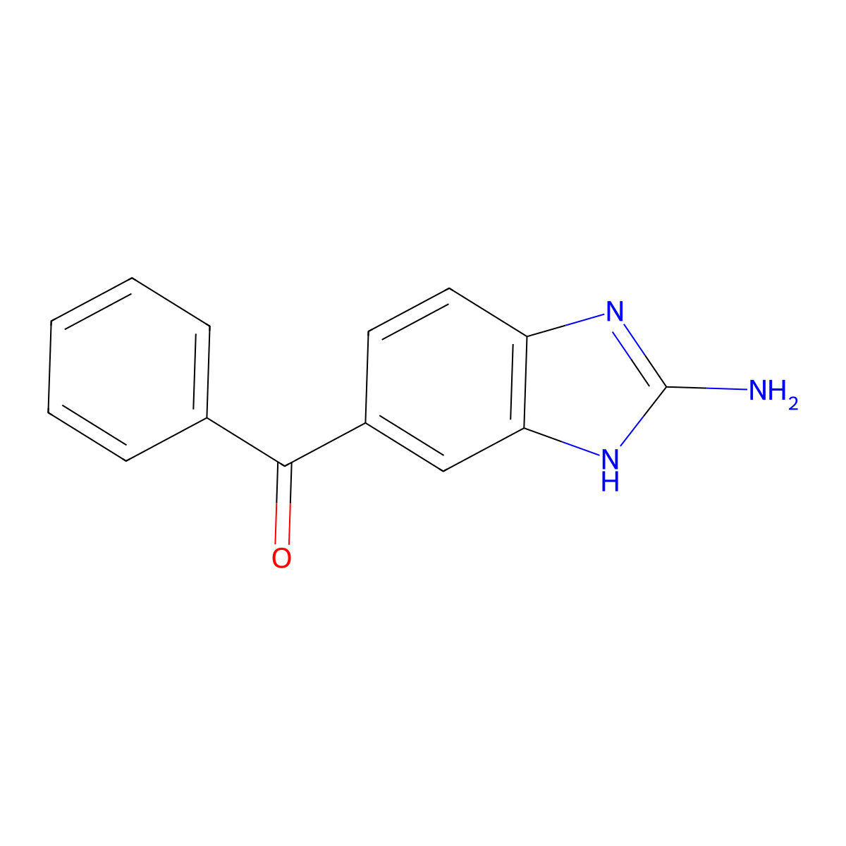 Aminomebendazole molecular structure, CAS 52329-60-9