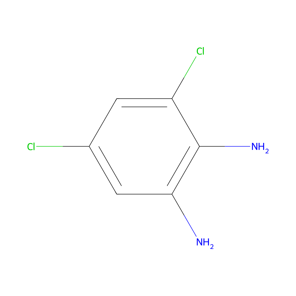 3,5-Dichlorobenzene-1,2-diamine molecular structure, CAS 5233-04-5