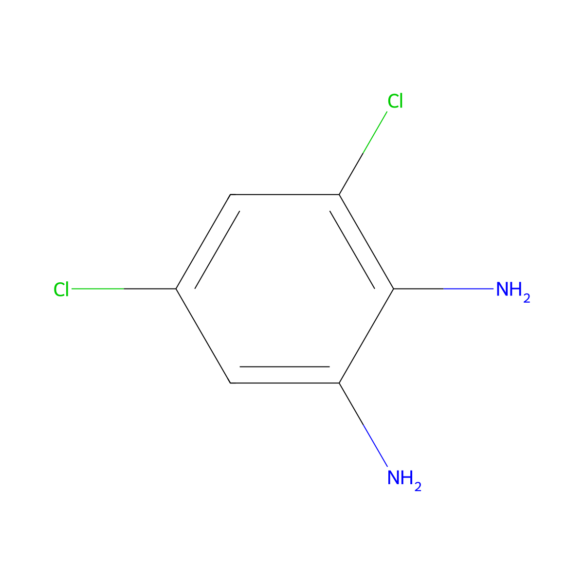 3,5-Dichlorobenzene-1,2-diamine molecular structure, CAS 5233-04-5