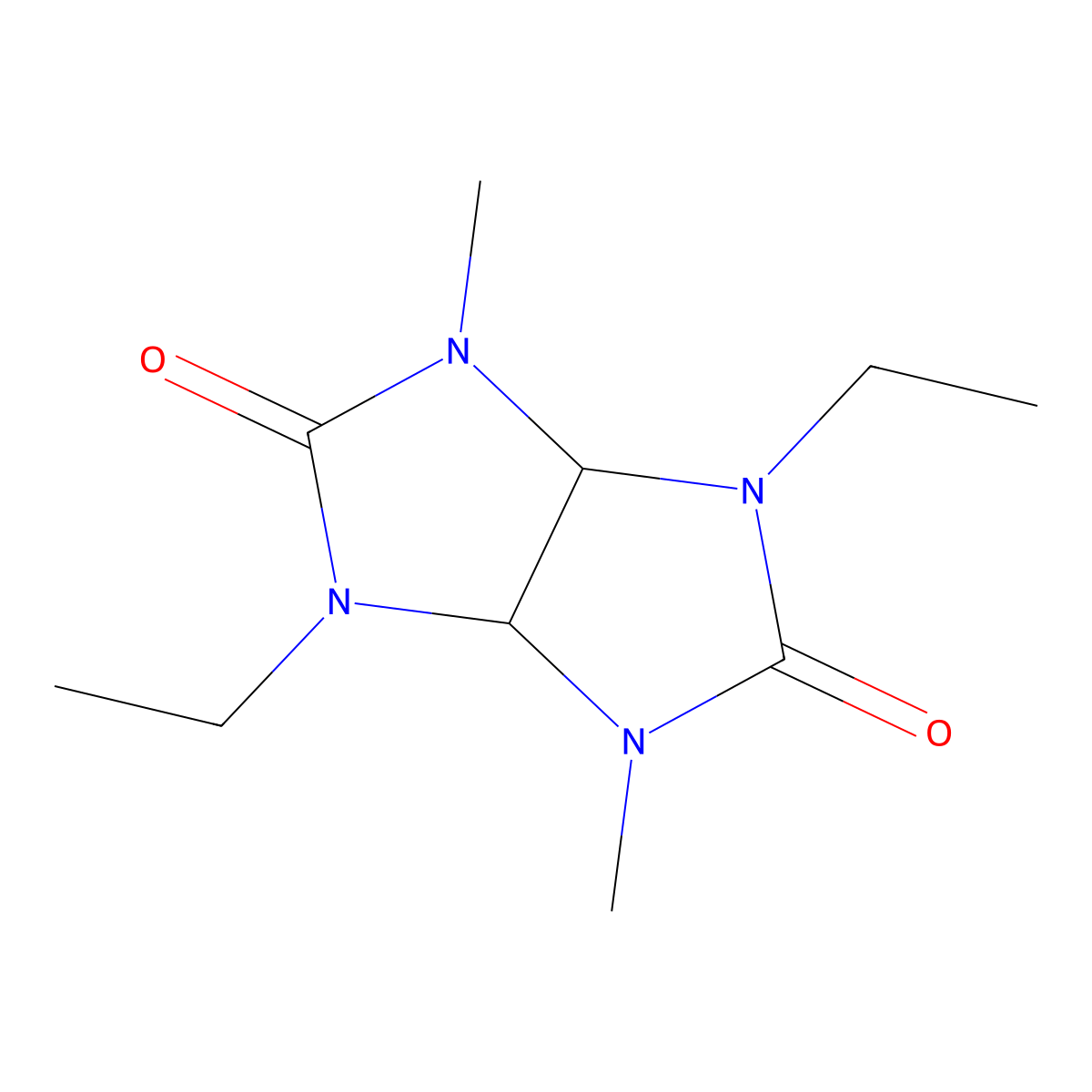 1,4-diethyl-3,6-dimethyltetrahydroimidazo[4,5-d]imidazole-2,5(1H,3H)-dione molecular structure, CAS 5233-95-4