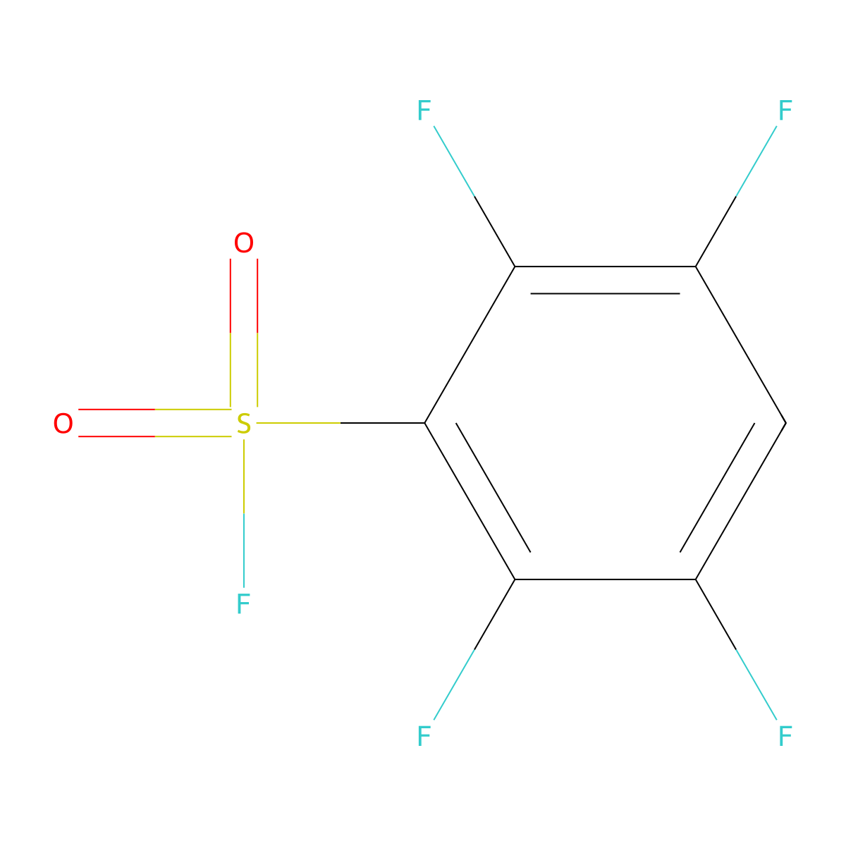 2,3,5,6-Tetrafluorobenzene-1-sulfonyl fluoride molecular structure, CAS 52331-34-7