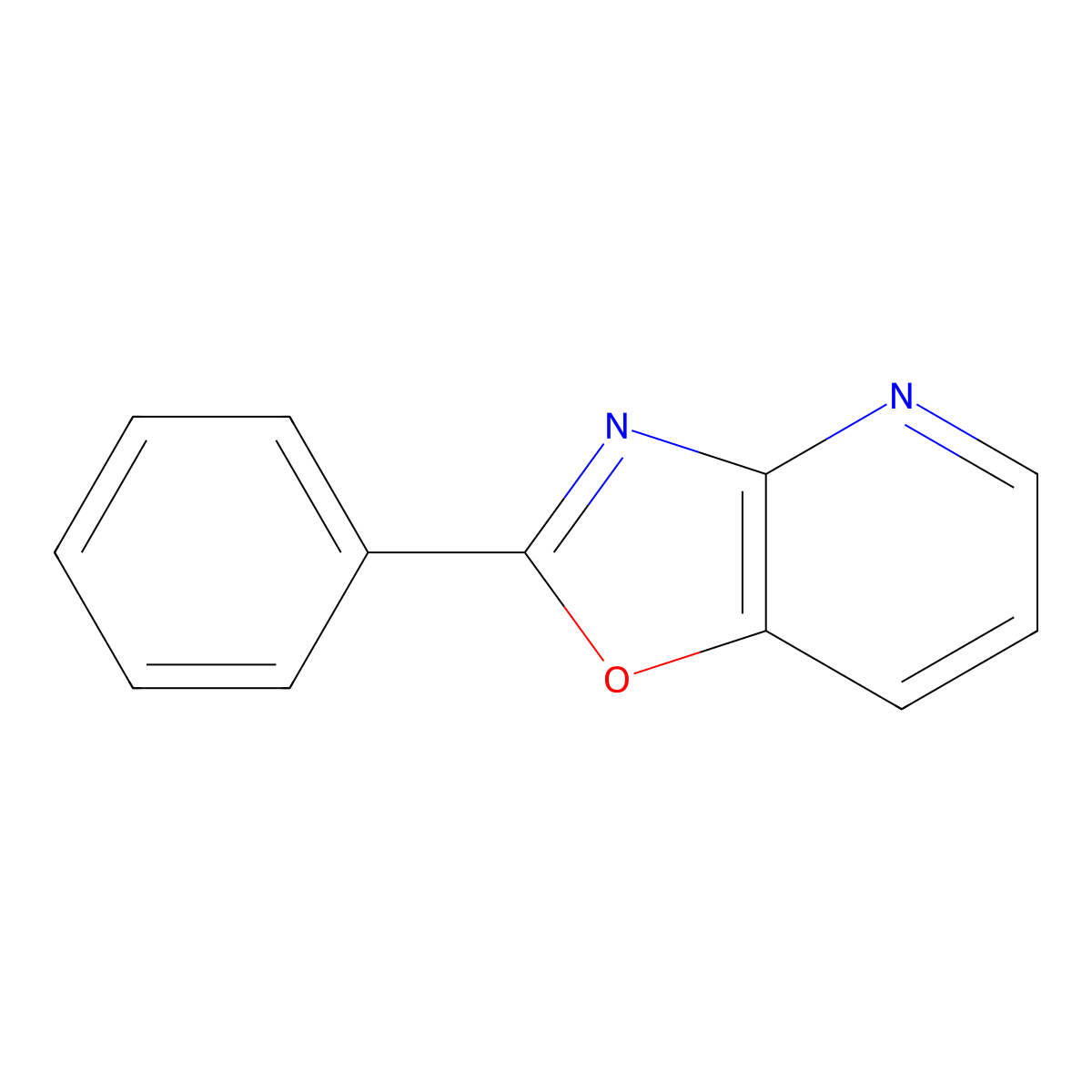 2-Phenyloxazolo[4,5-b]pyridine molecular structure, CAS 52333-44-5