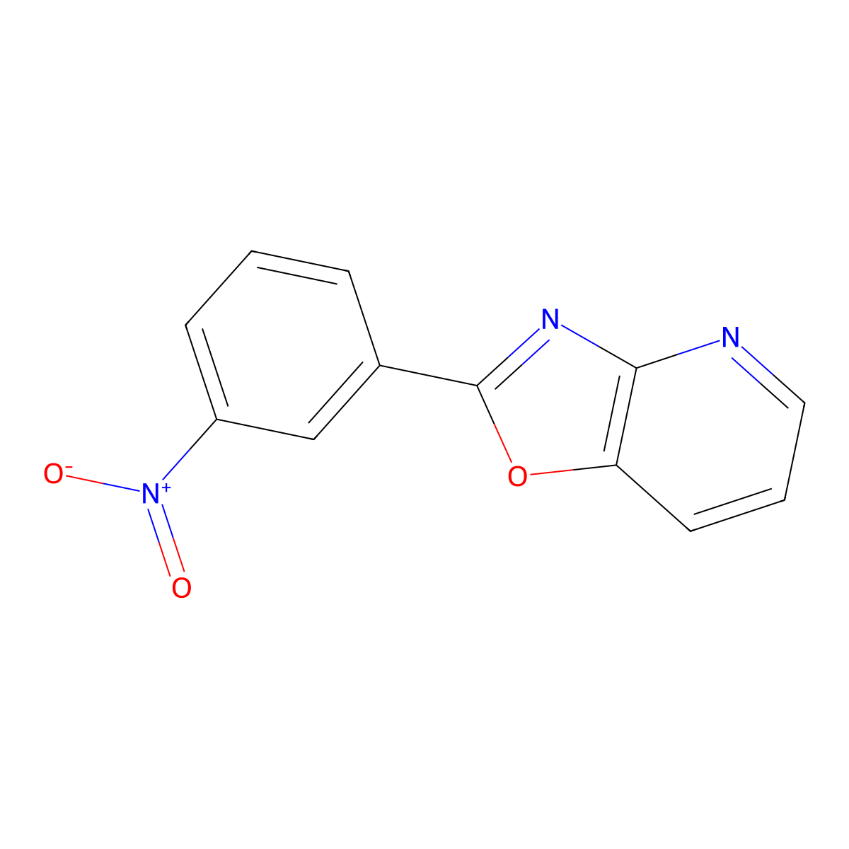 2-(3-Nitrophenyl)oxazolo[4,5-b]pyridine molecular structure, CAS 52333-60-5