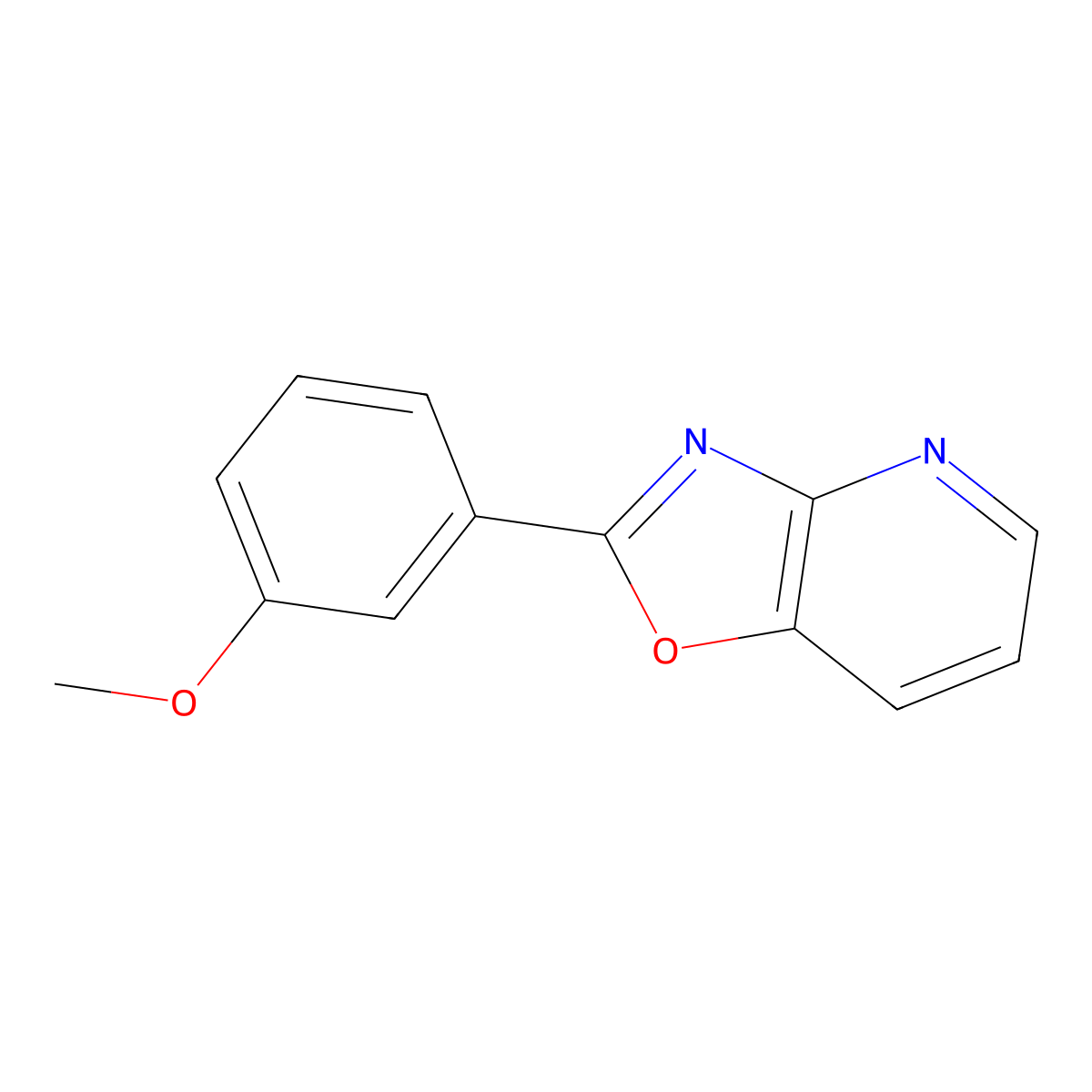 2-(3-Methoxyphenyl)oxazolo[4,5-b]pyridine molecular structure, CAS 52333-61-6
