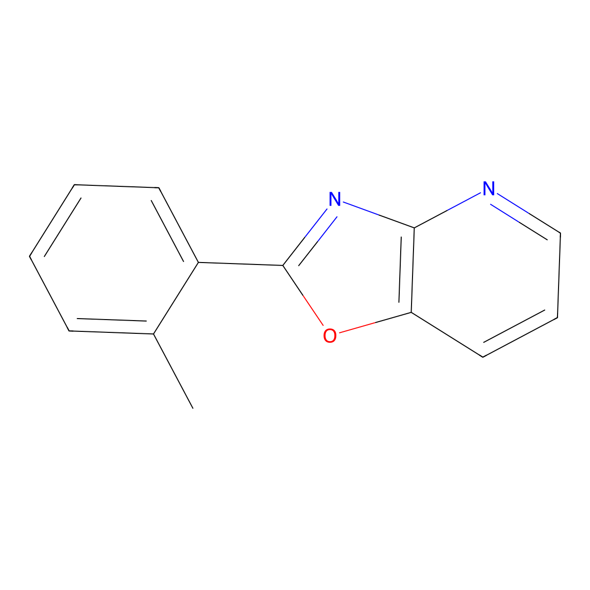 2-(o-Tolyl)oxazolo[4,5-b]pyridine molecular structure, CAS 52333-63-8