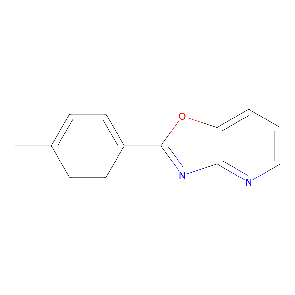2-(p-Tolyl)oxazolo[4,5-b]pyridine molecular structure, CAS 52333-87-6