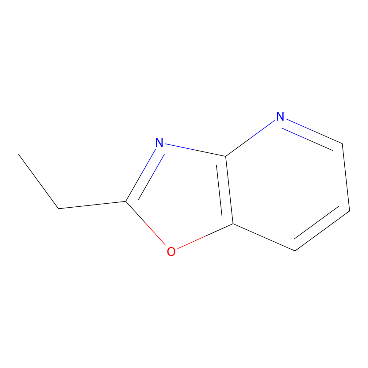 2-Ethyloxazolo[4,5-B]pyridine molecular structure, CAS 52333-88-7
