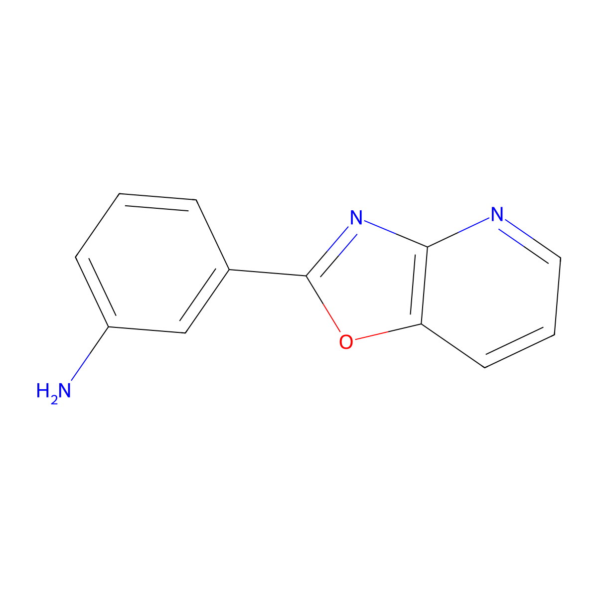 3-(Oxazolo[4,5-b]pyridin-2-yl)aniline molecular structure, CAS 52333-90-1