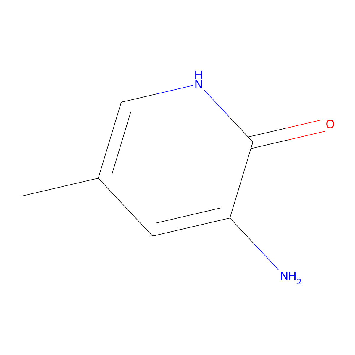 3-Amino-5-methylpyridin-2(1H)-one molecular structure, CAS 52334-51-7