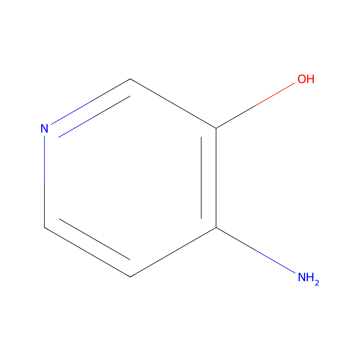 4-Amino-3-hydroxypyridine molecular structure, CAS 52334-53-9