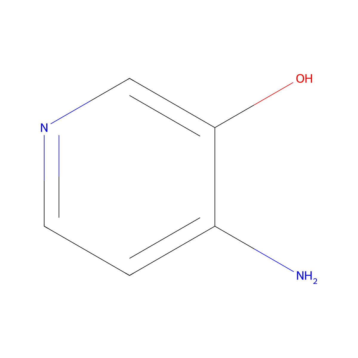 4-Amino-3-hydroxypyridine molecular structure, CAS 52334-53-9