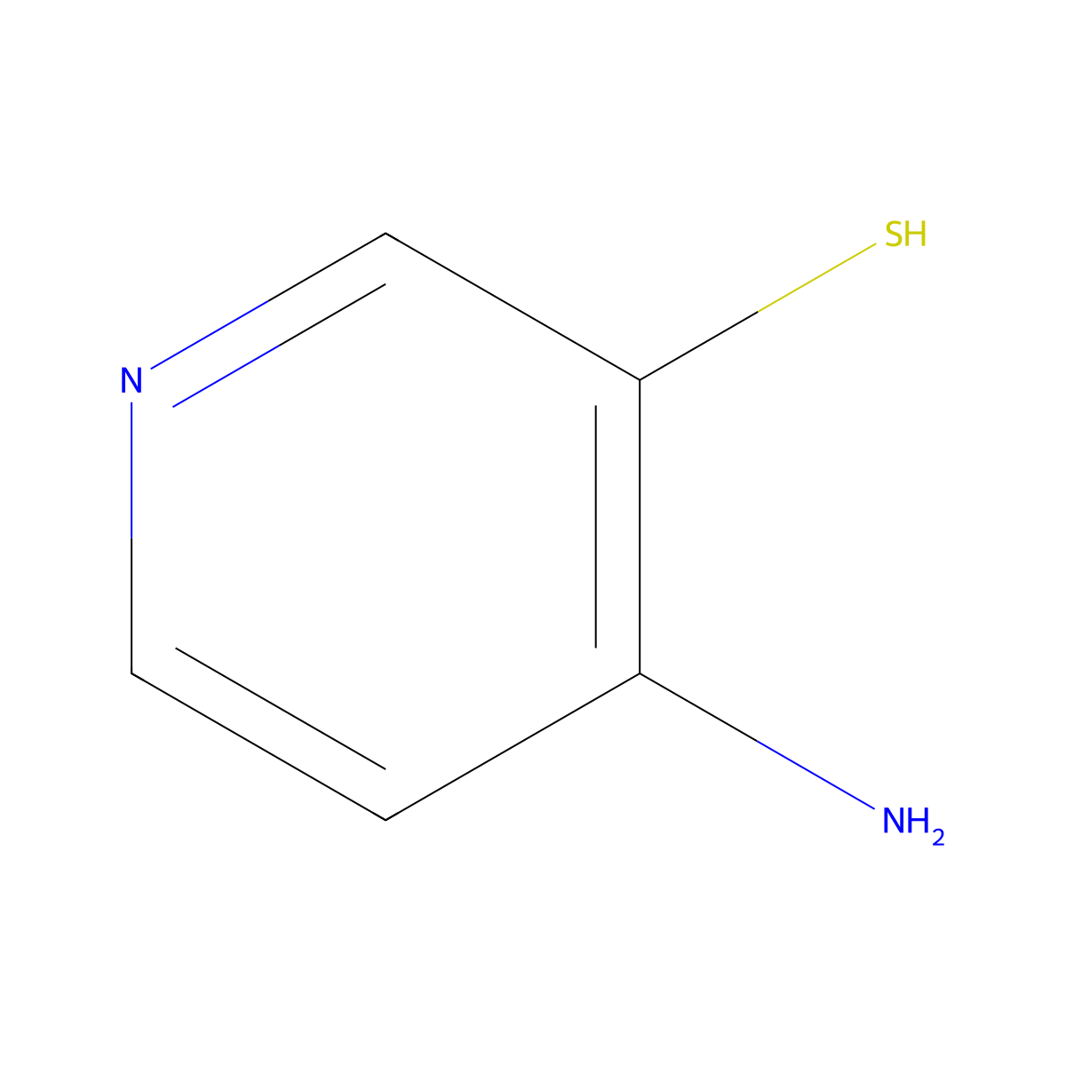 4-Aminopyridine-3-thiol molecular structure, CAS 52334-54-0