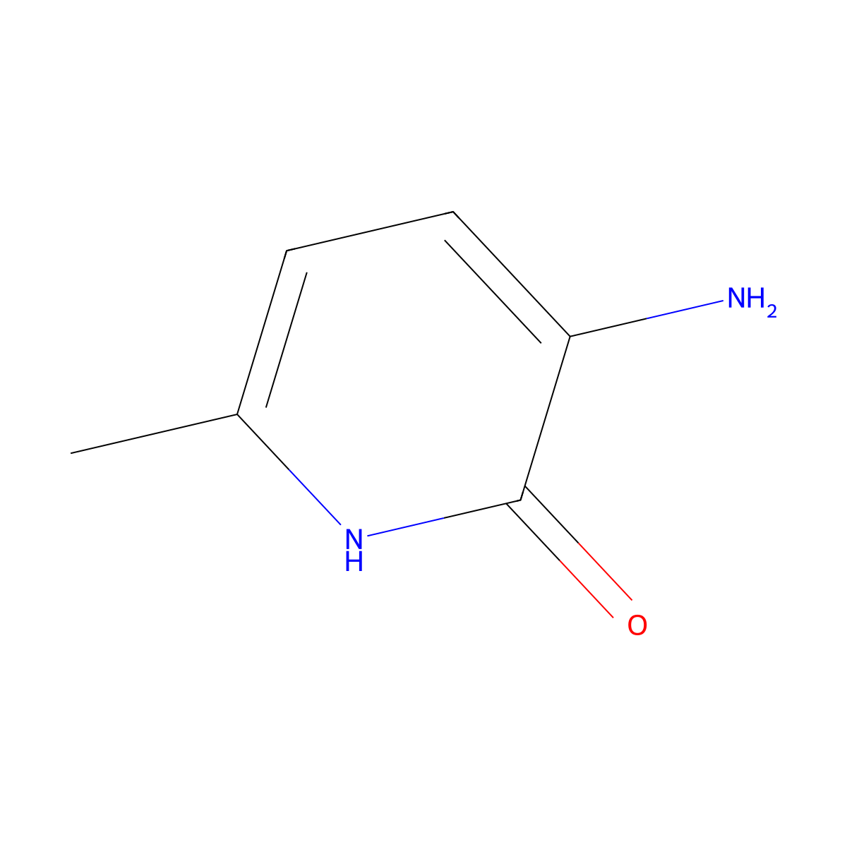 3-Amino-6-methylpyridin-2-ol molecular structure, CAS 52334-79-9