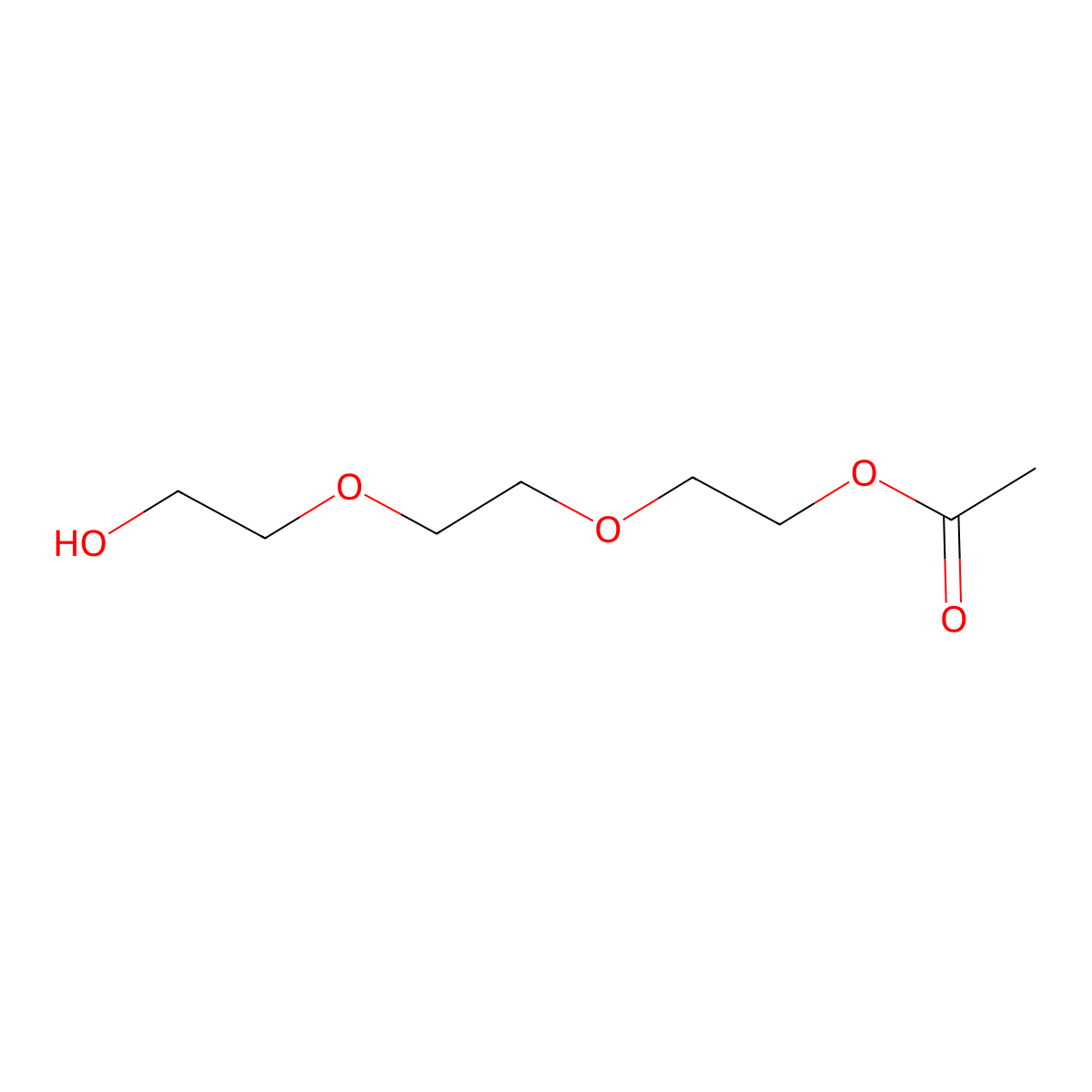 Ethanol, 2-(2-(2-(acetyloxy)ethoxy)ethoxy)- molecular structure, CAS 52337-72-1