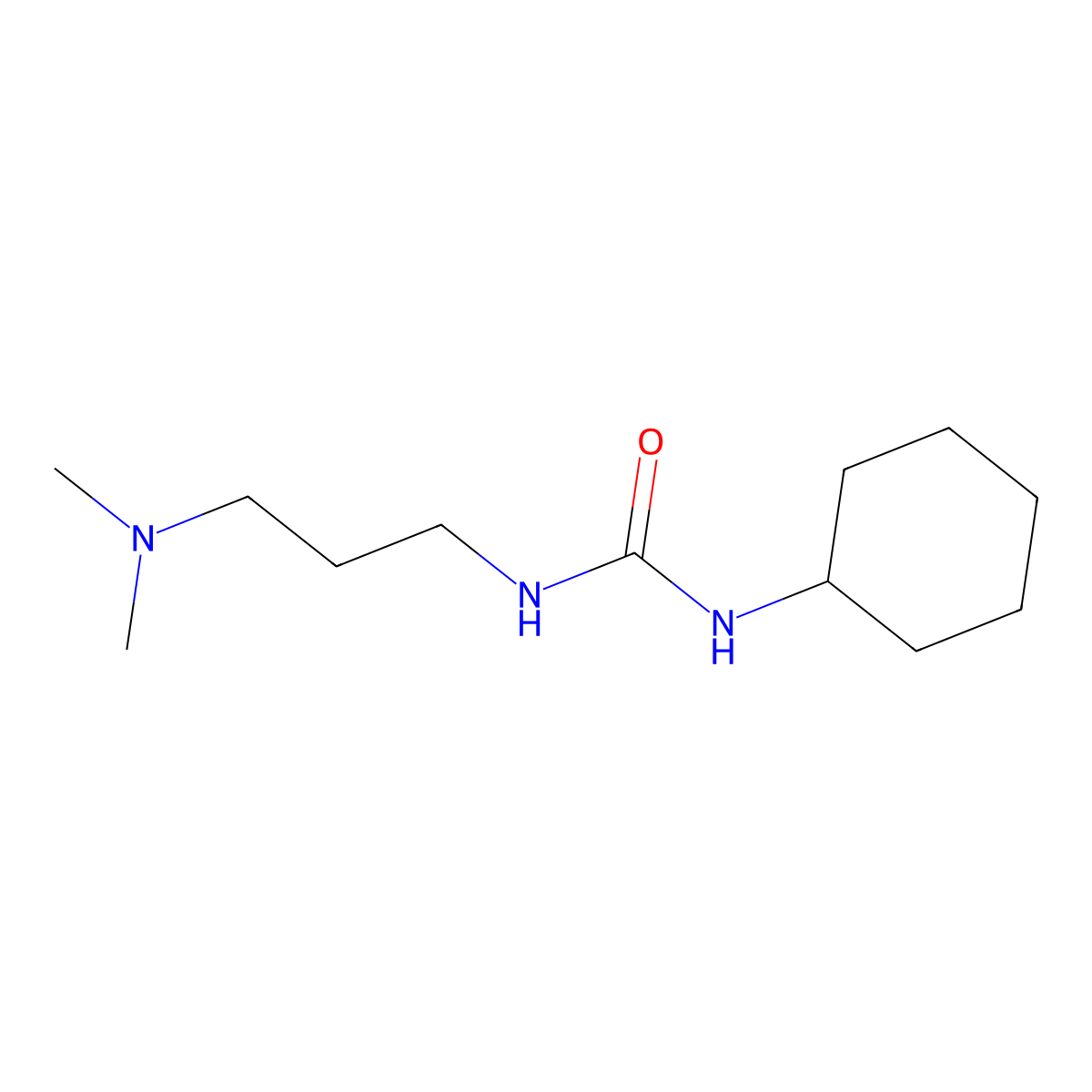 1-Cyclohexyl-3-[3-(dimethylamino)propyl]urea molecular structure, CAS 52338-88-2